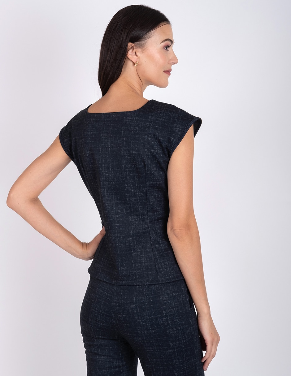 Blusa manga corta para mujer 4
