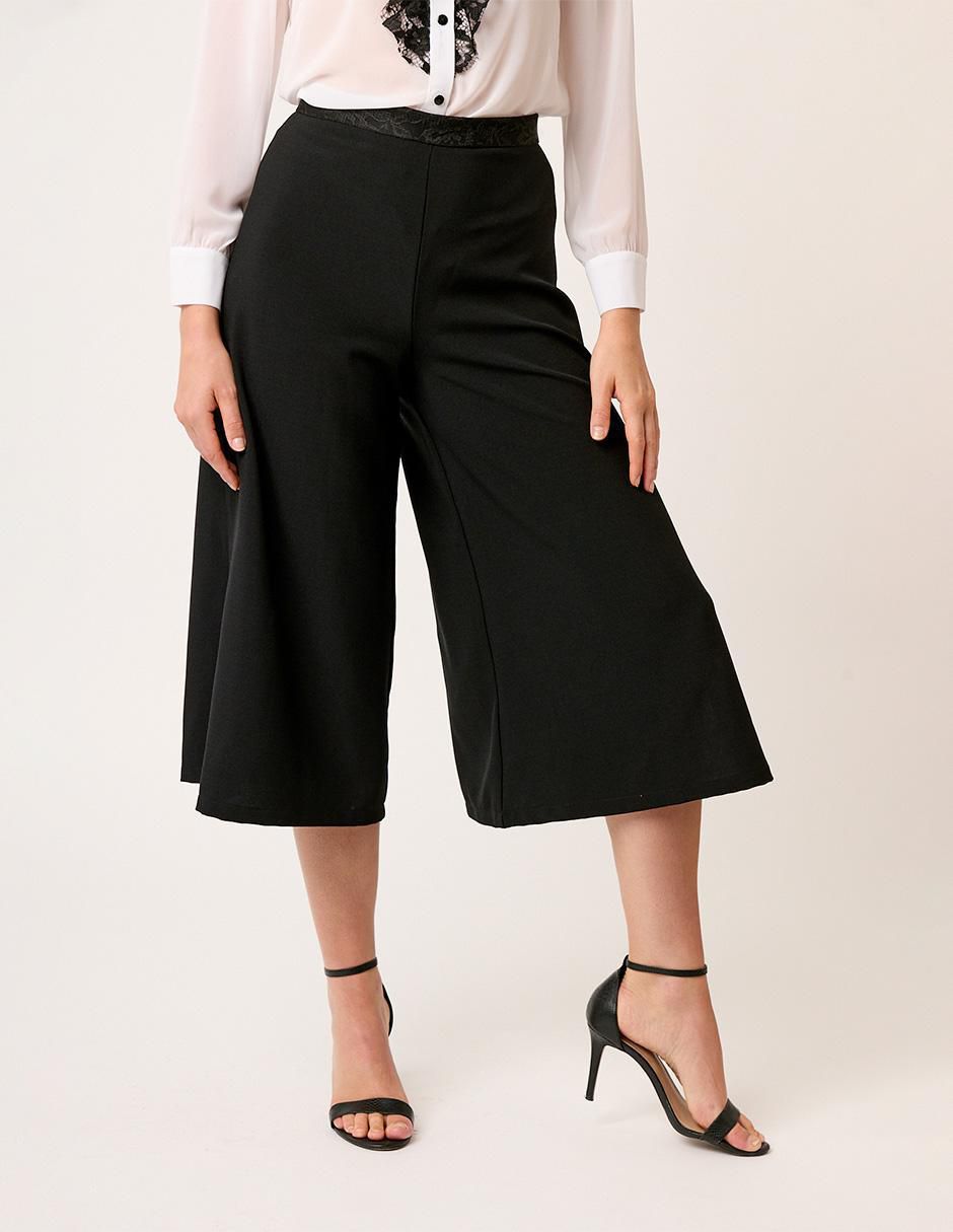 Pantalón coulotte amplio para mujer 2