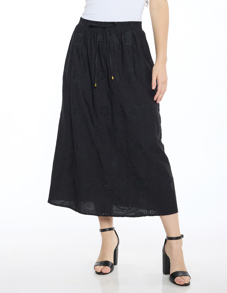 Falda crop a la cintura