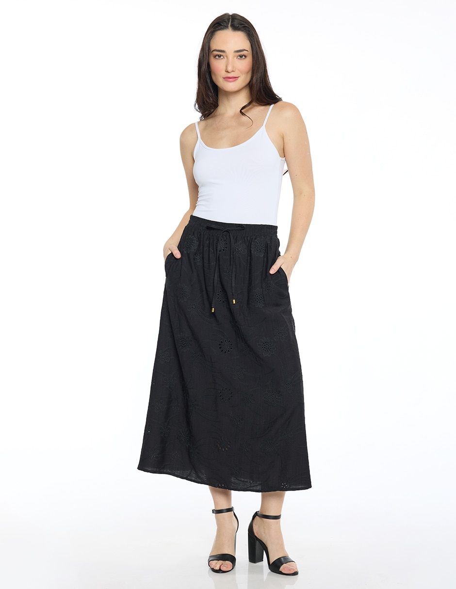 Falda crop a la cintura 2