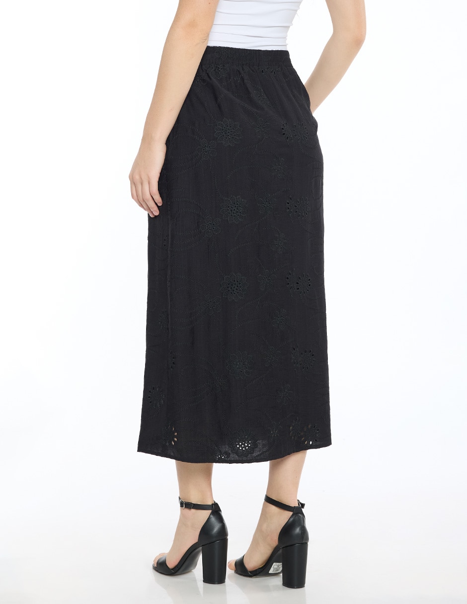 Falda crop a la cintura 4