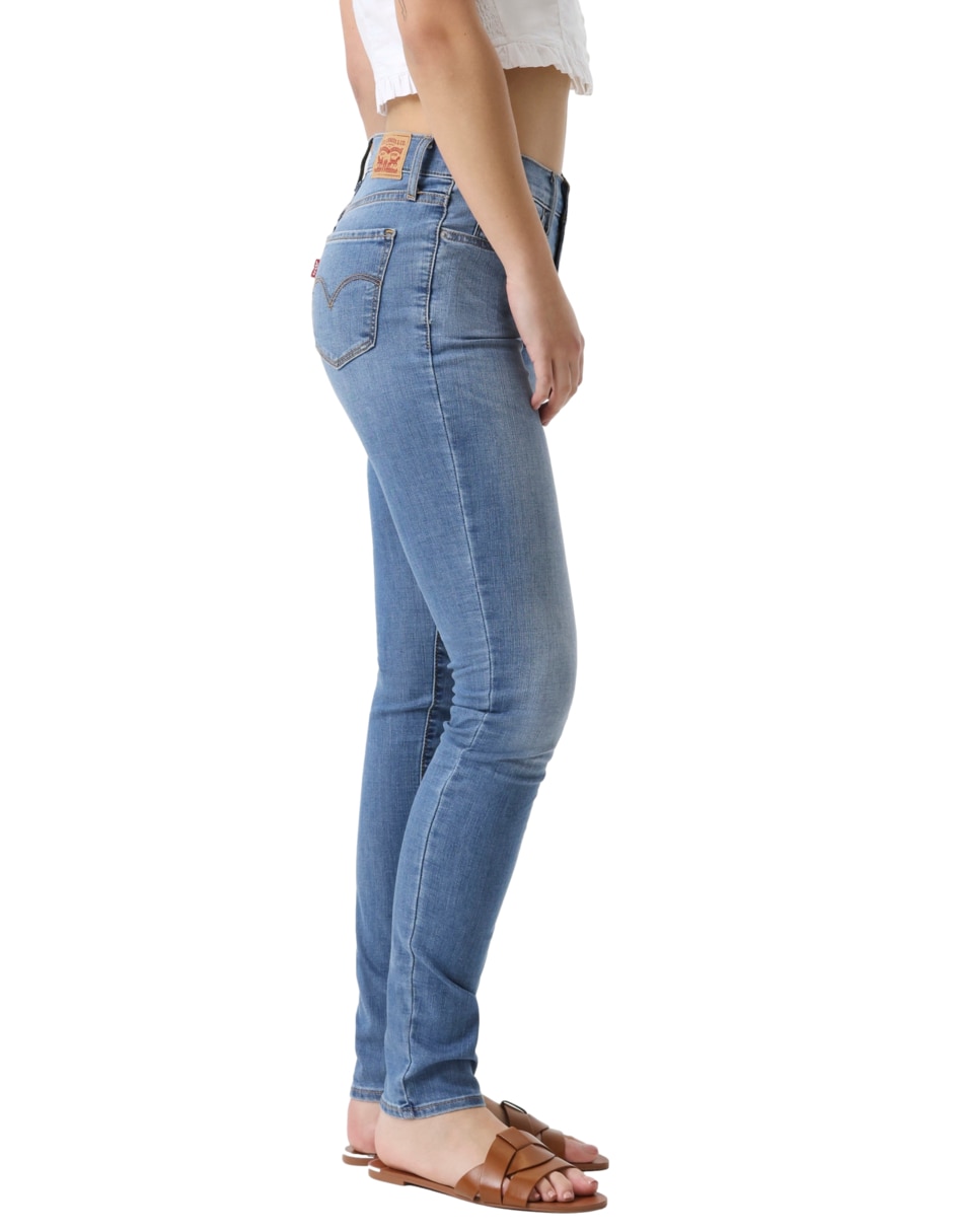 Jeans skinny cintura para mujer 4