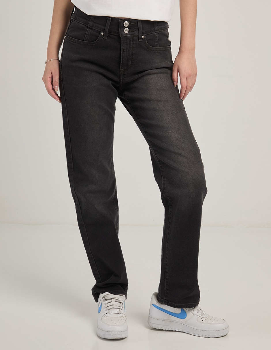 Jeans straight para mujer 2