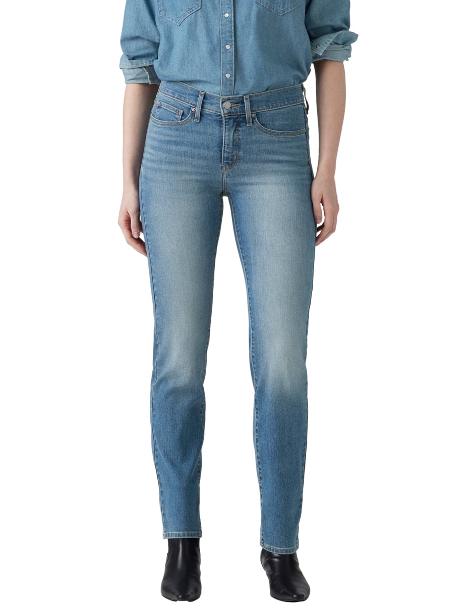 Jeans straight cintura 314 para mujer