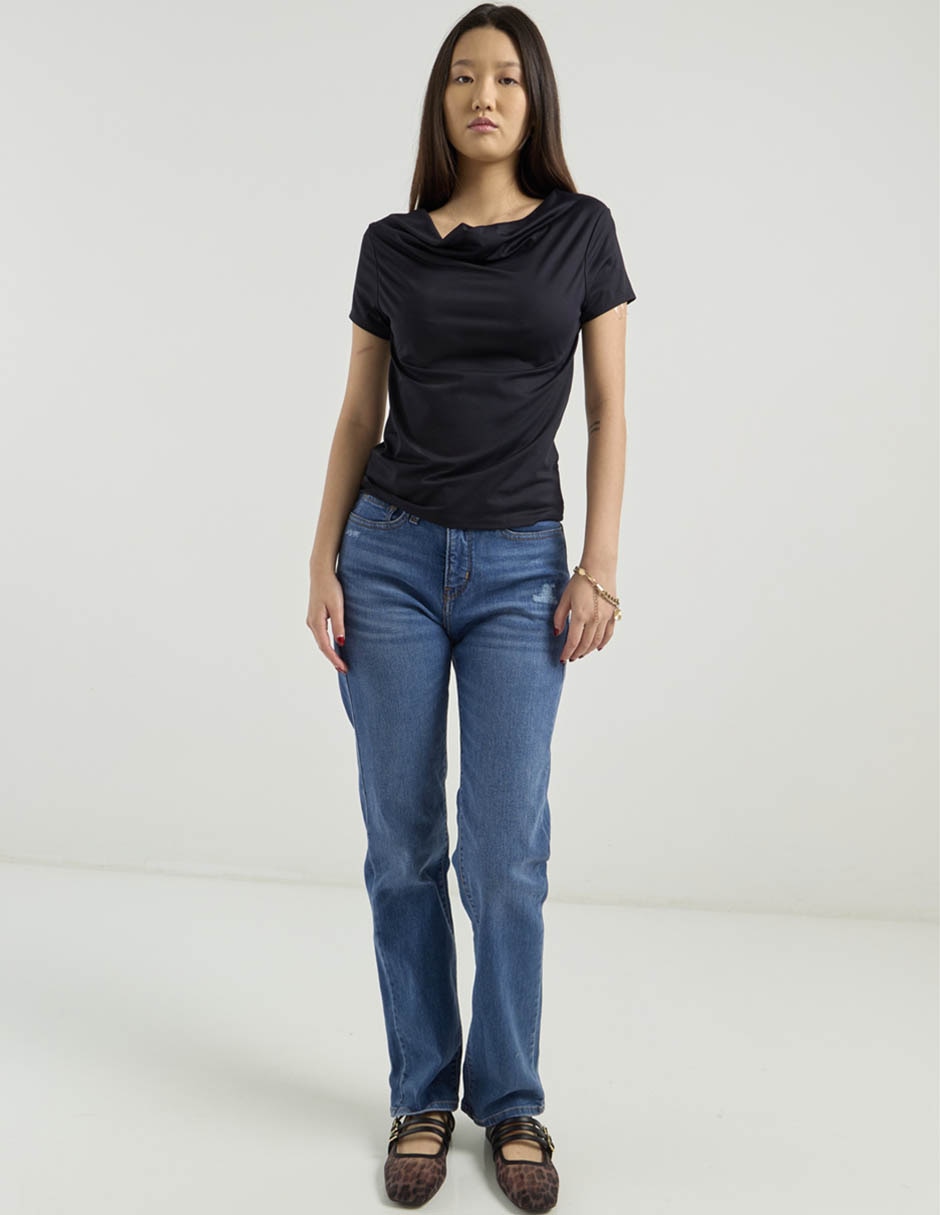Jeans straight para mujer 5
