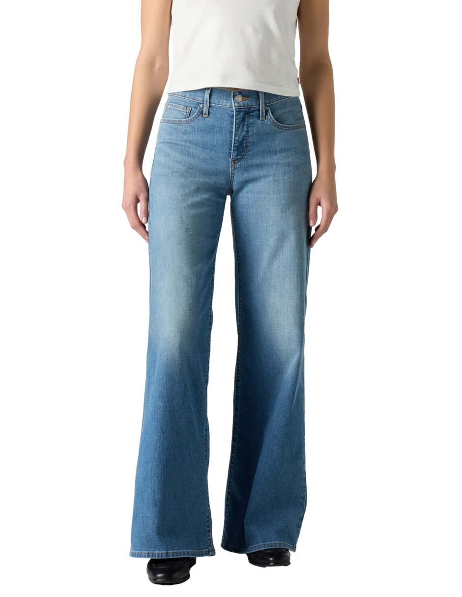 Jeans wide leg 318 para mujer