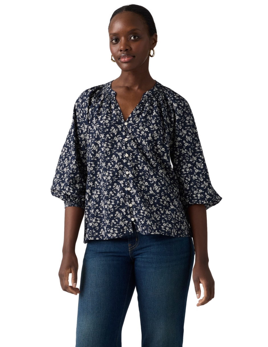 Blusa manga larga para mujer