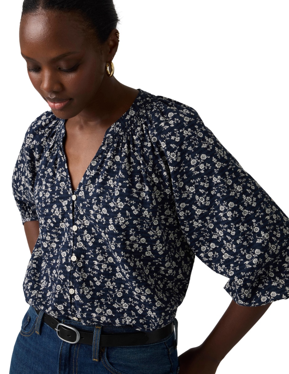 Blusa manga larga para mujer 4
