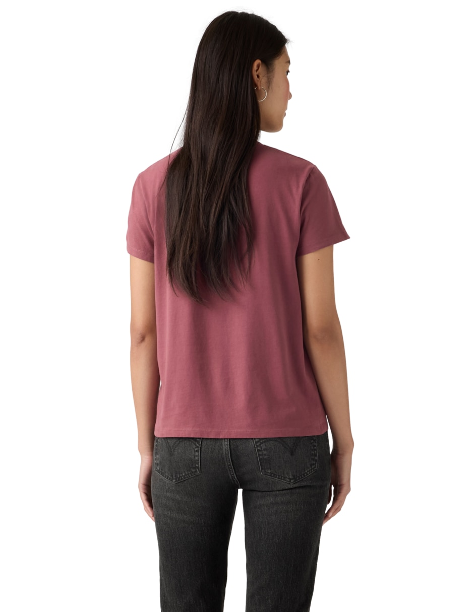 Playera manga corta cuello redondo para mujer 2