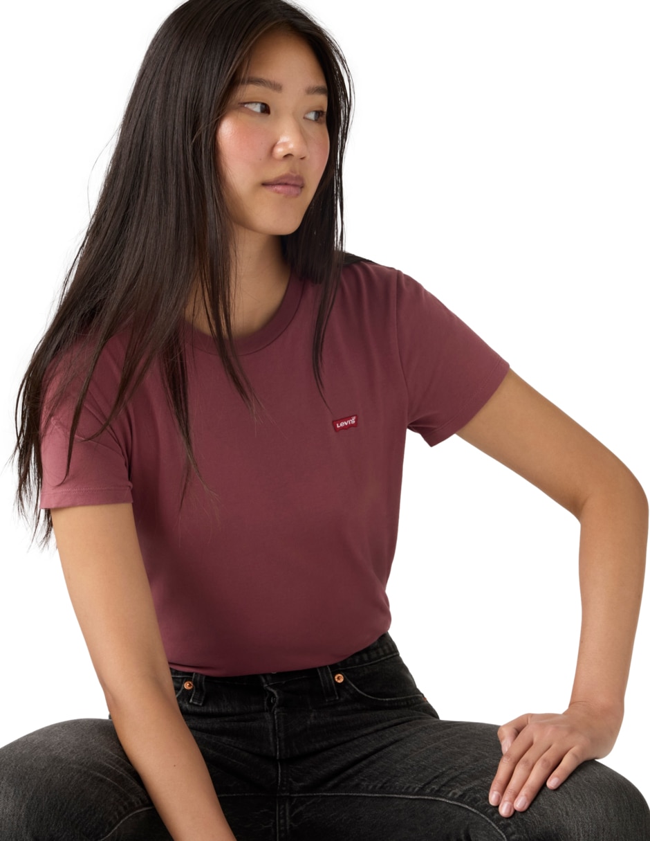 Playera manga corta cuello redondo para mujer 3