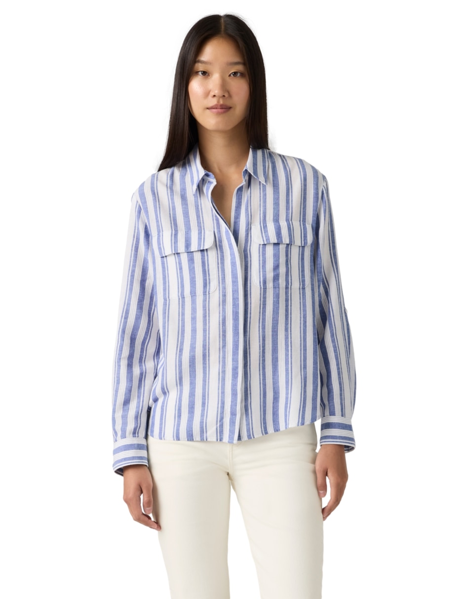 Blusa manga larga para mujer