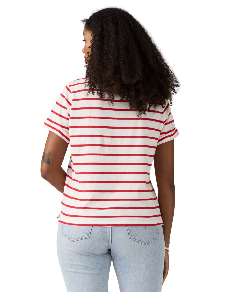 Playera manga corta cuello redondo para mujer 2