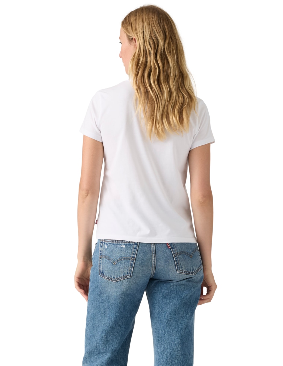 Playera manga corta cuello redondo para mujer 2