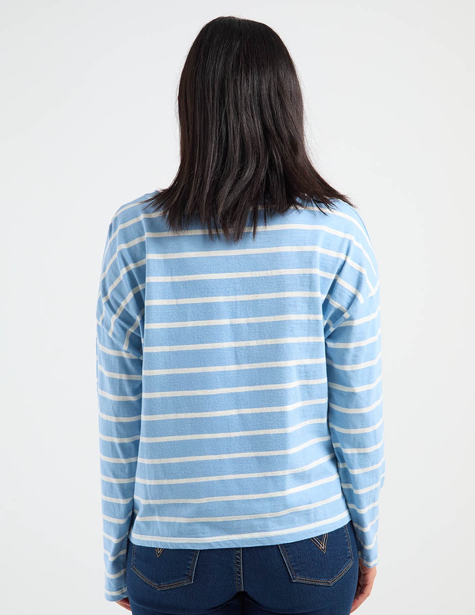 Playera manga larga cuello redondo para mujer 6