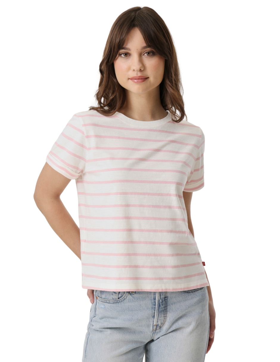 Playera manga corta cuello redondo para mujer 5