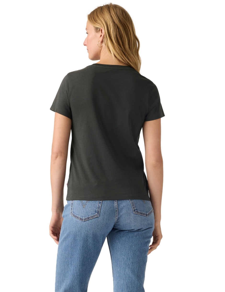 Playera manga corta cuello redondo para mujer 2