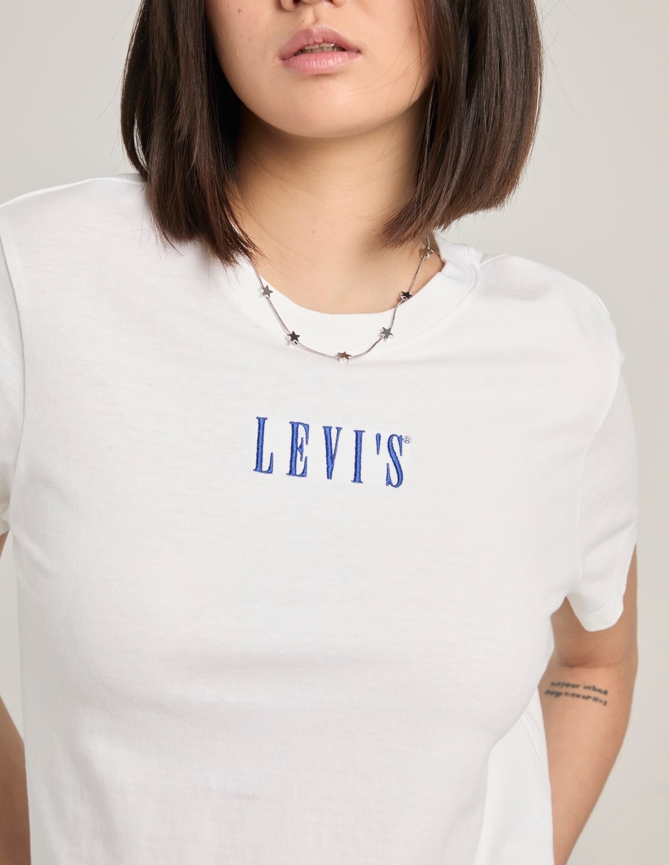 Playera manga corta cuello redondo para mujer 4