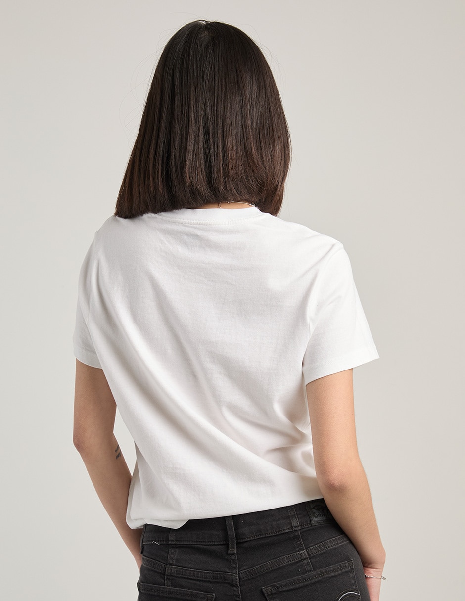 Playera manga corta cuello redondo para mujer 6