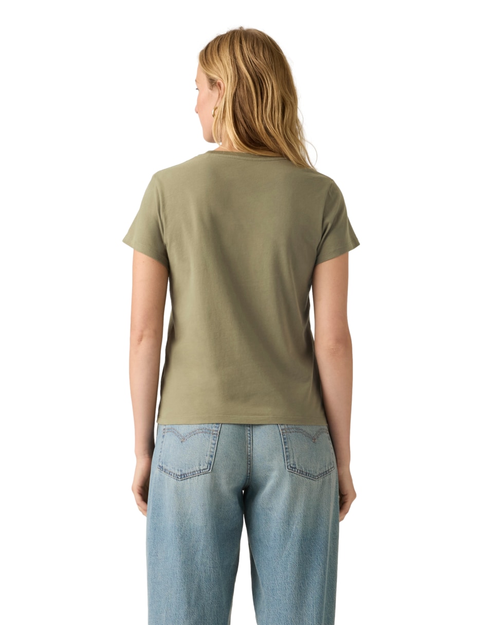 Playera manga corta cuello redondo para mujer 2