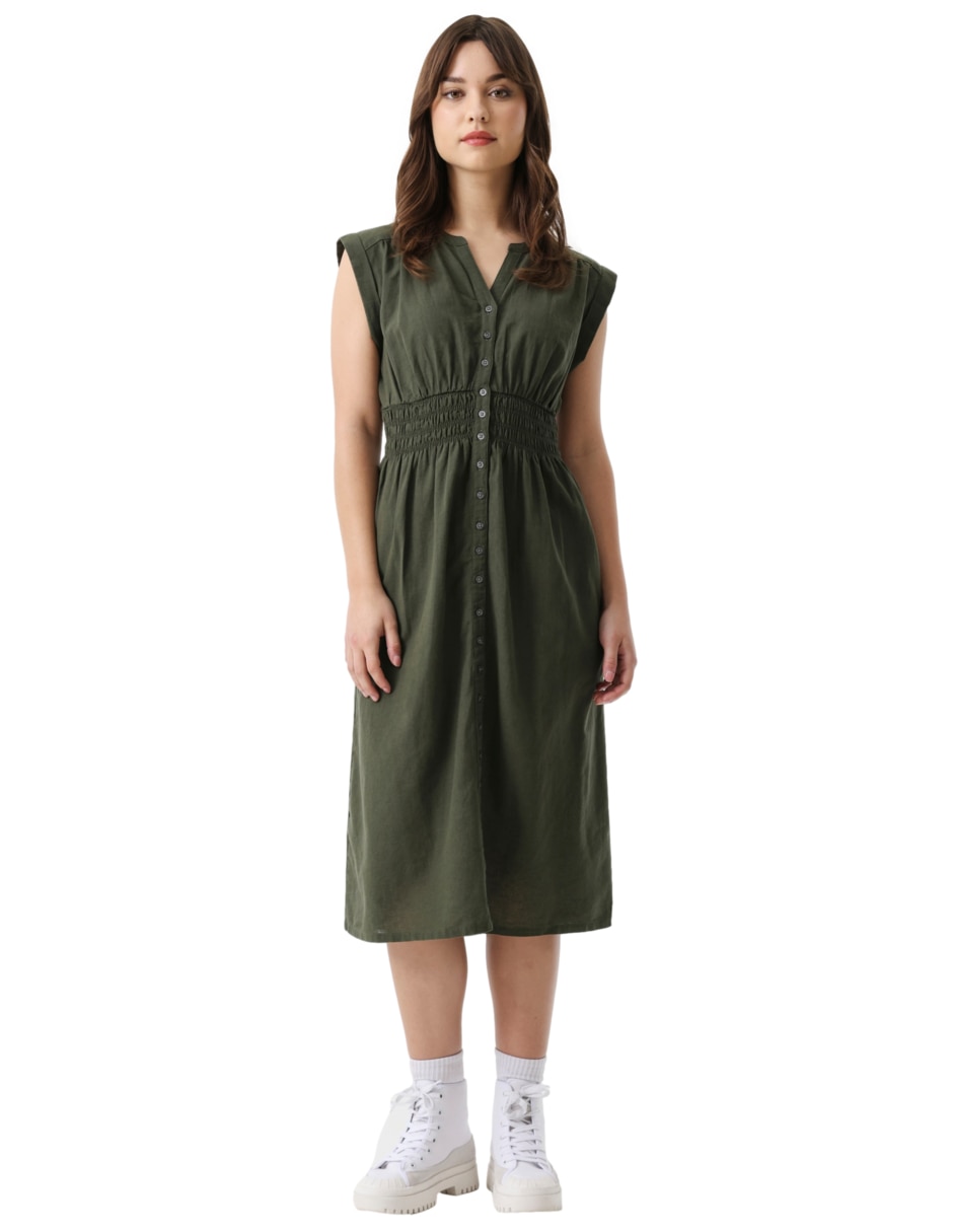 Vestido midi casual para mujer Vestido midi casual para mujer