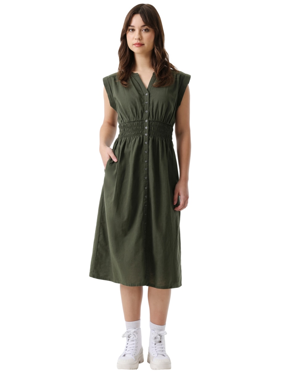 Vestido midi casual para mujer 4