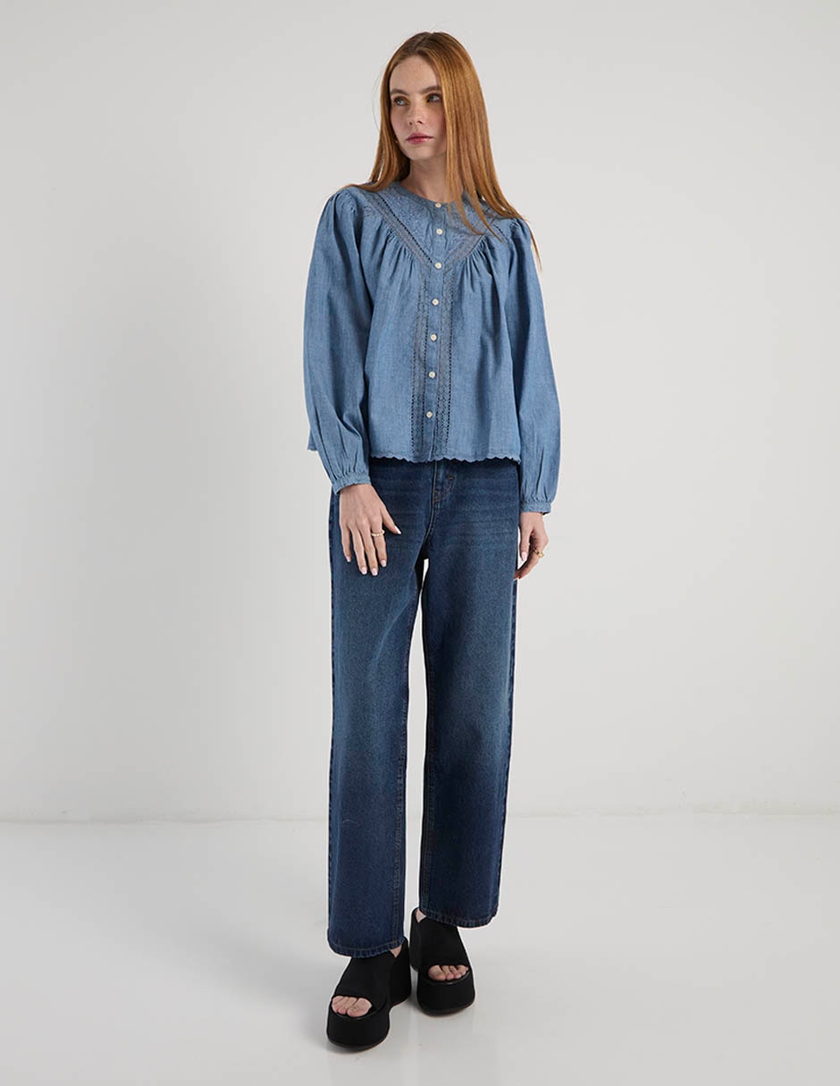 Blusa manga larga para mujer 3