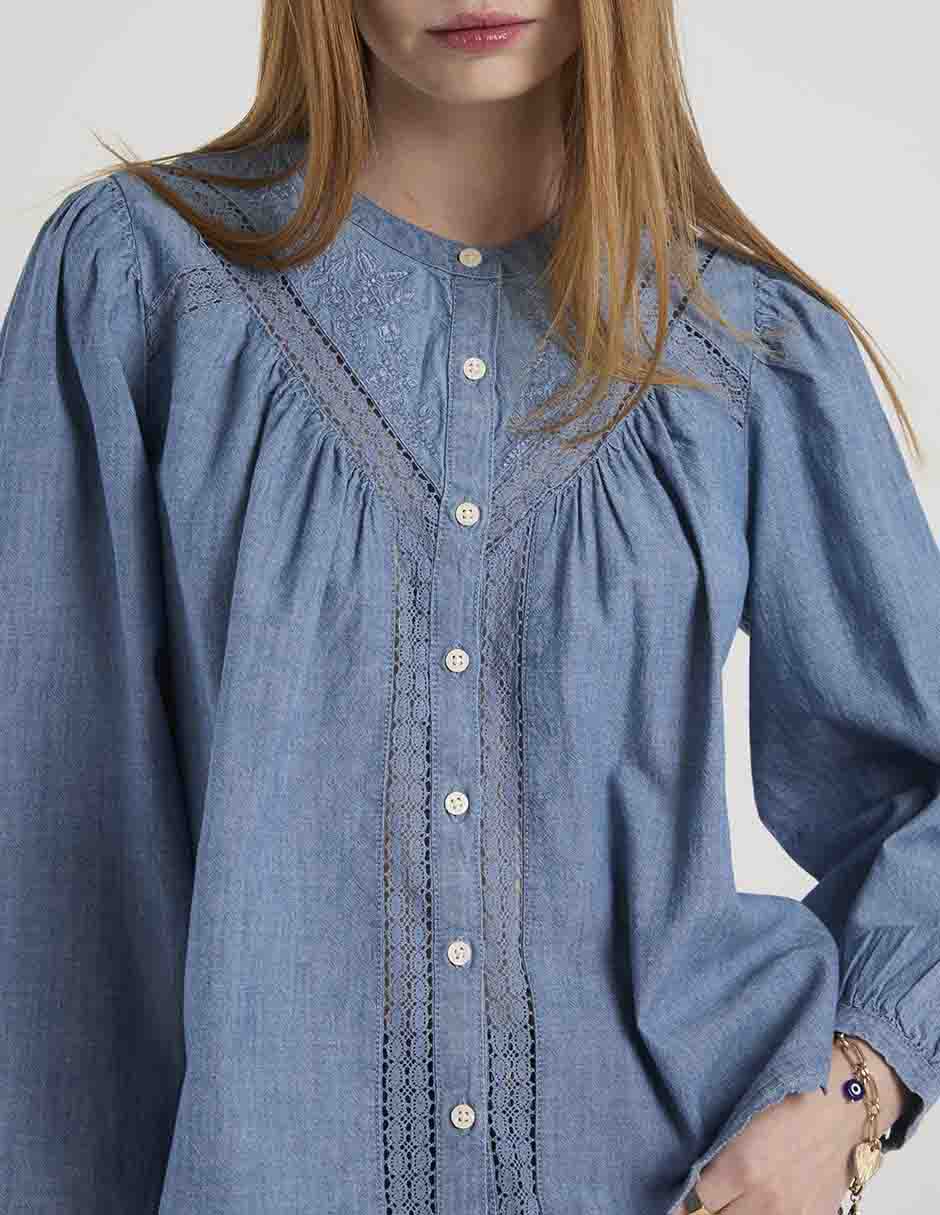 Blusa manga larga para mujer 4