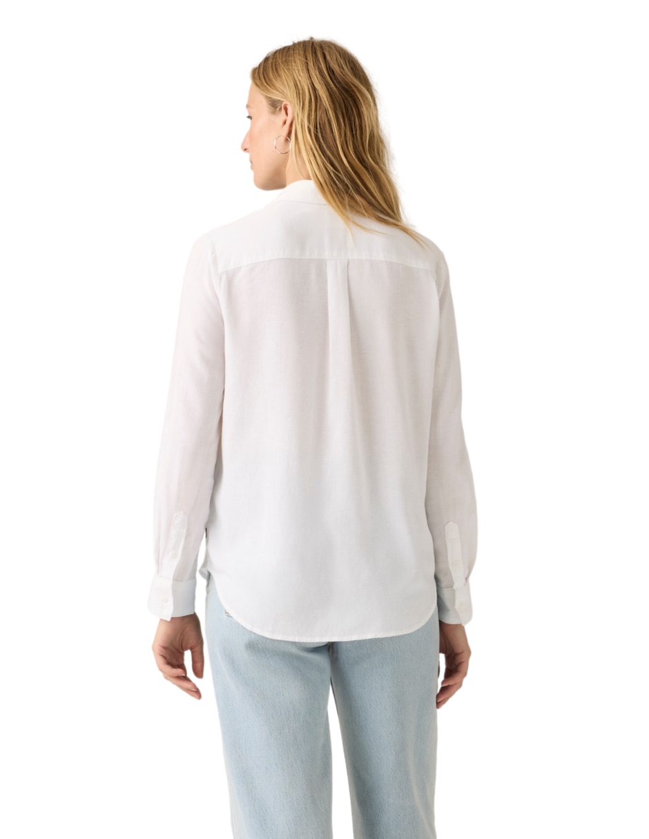 Blusa camisera manga larga para mujer 2