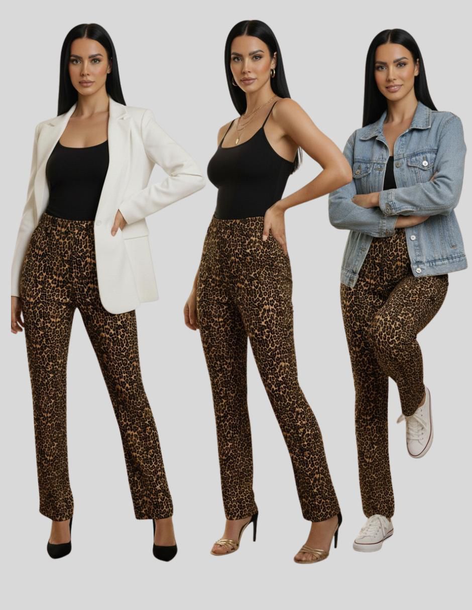 Pantalón relaxed wide leg para mujer 8