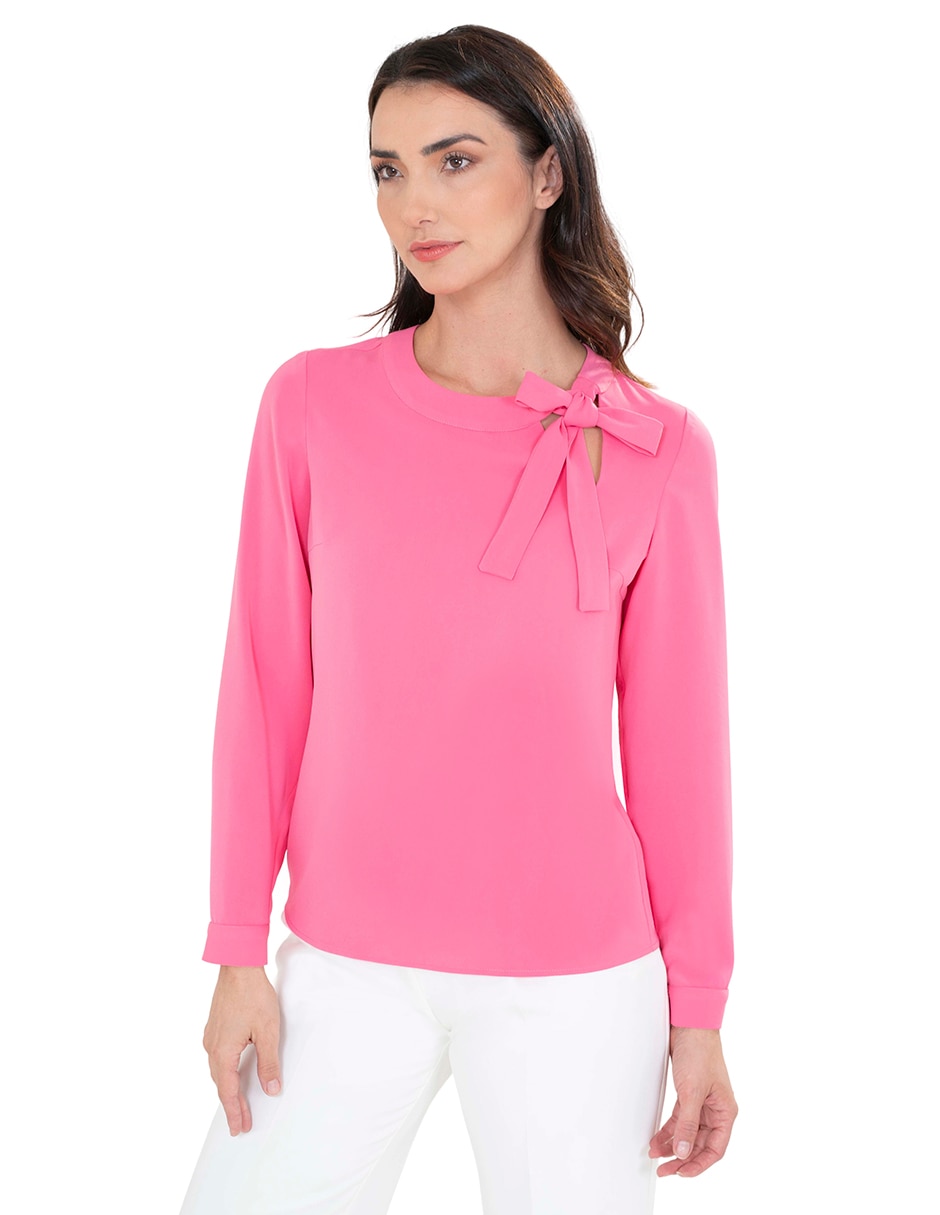 Blusa manga larga para mujer