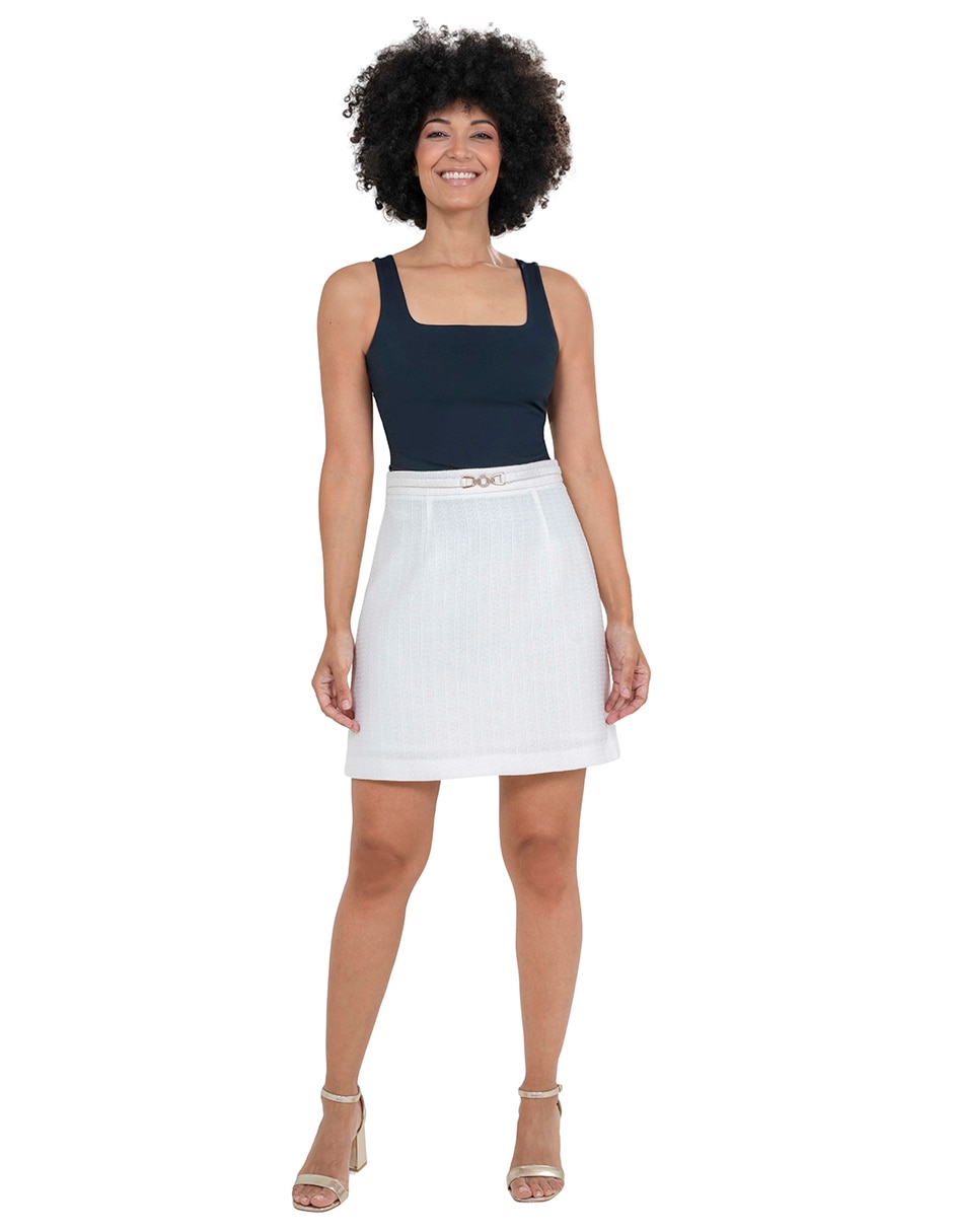 Falda mini a la cintura 2