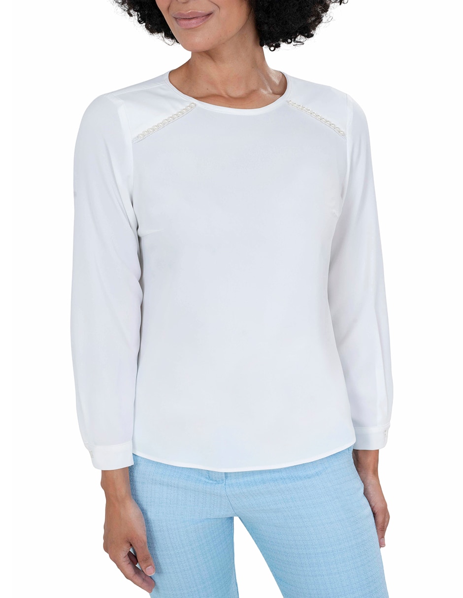 Blusa manga larga para mujer 4