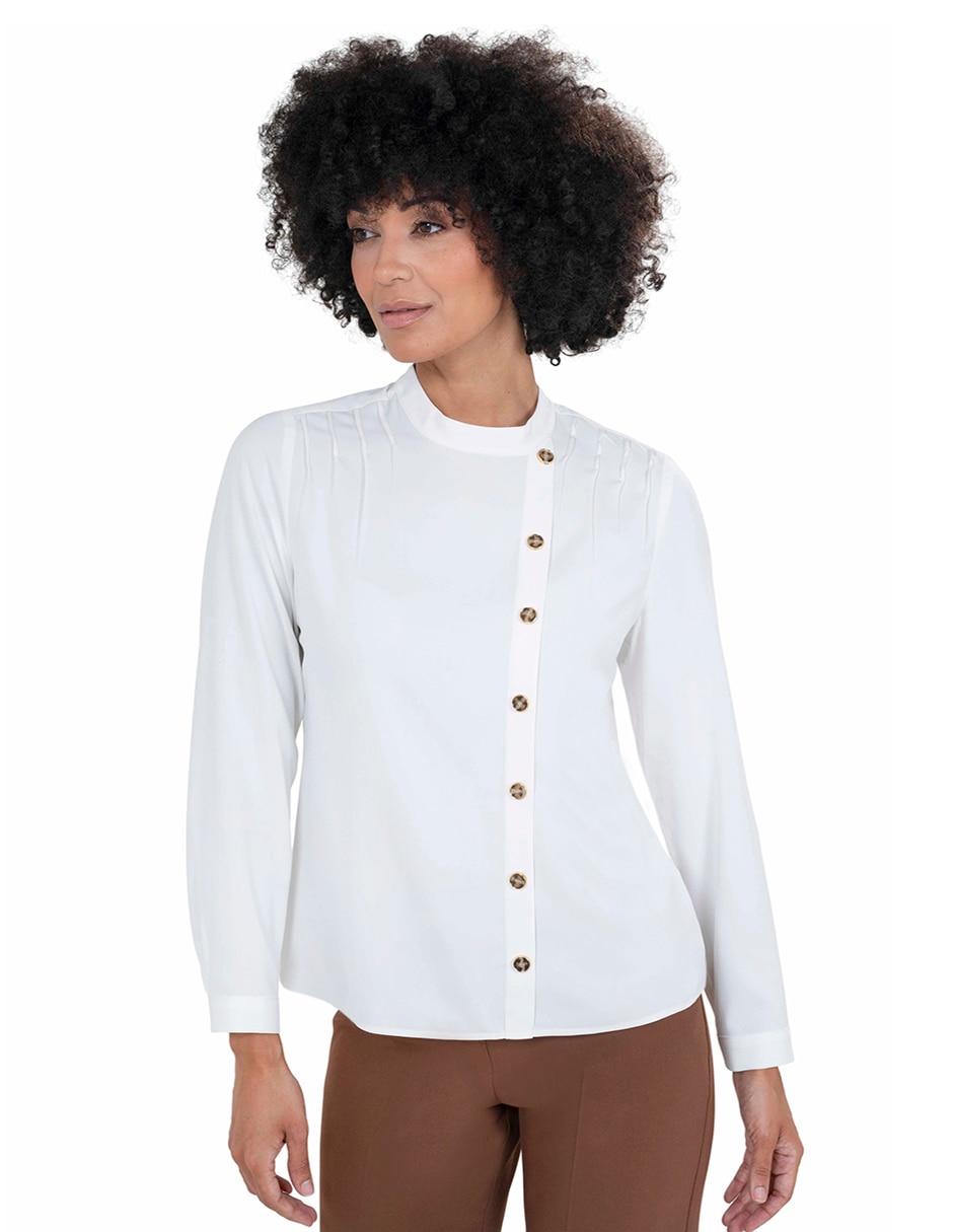 Blusa manga larga para mujer