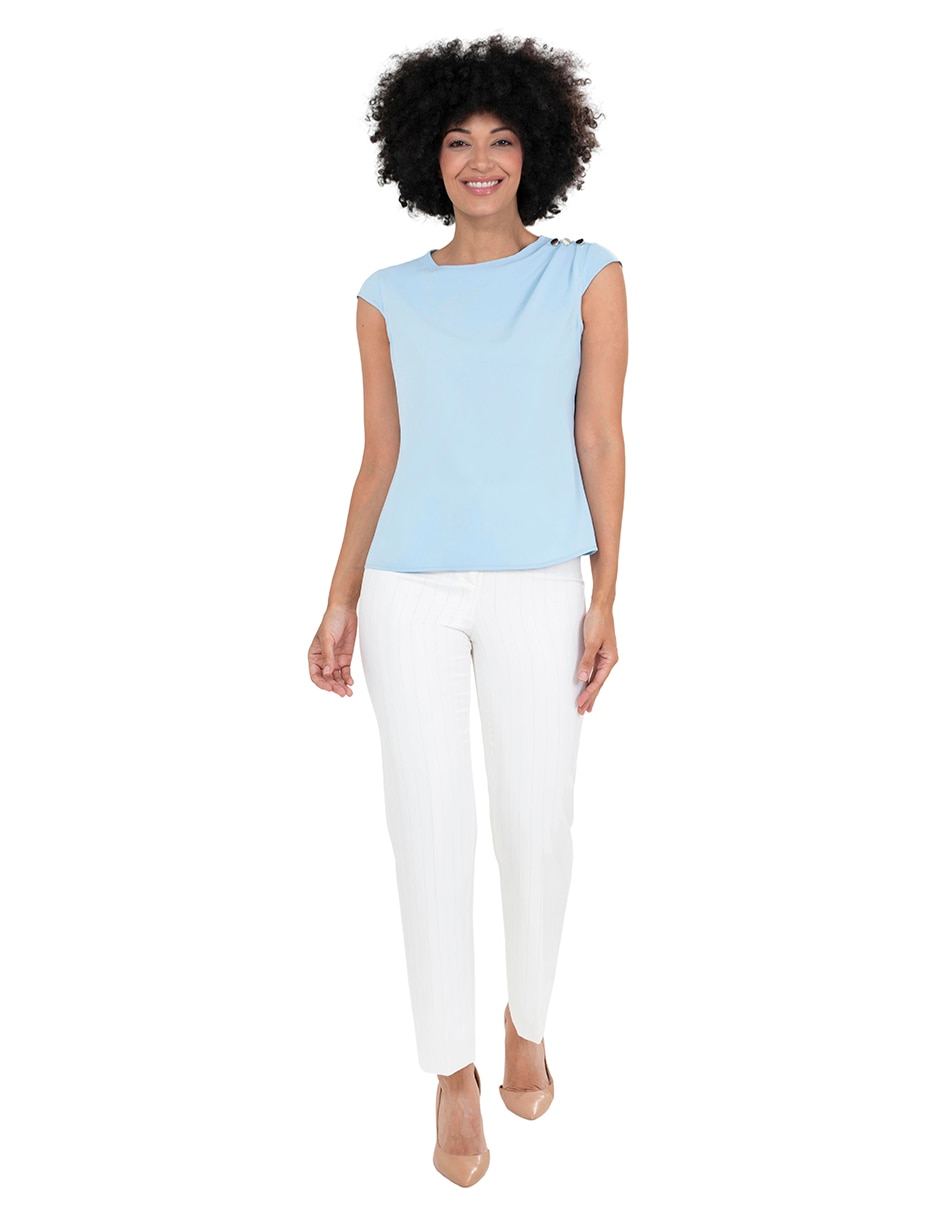 Blusa manga corta para mujer 2