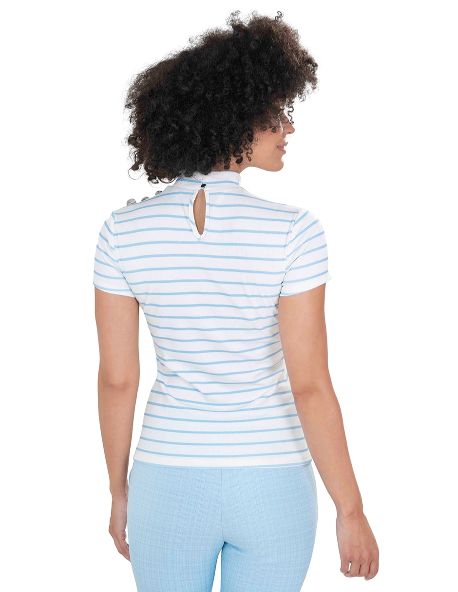 Blusa manga corta para mujer 3