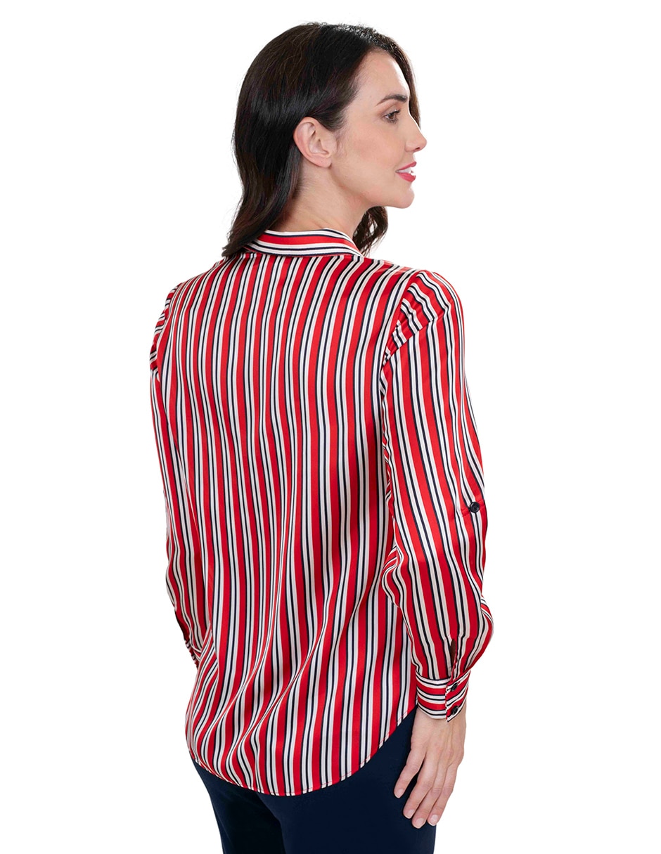 Blusa camisera manga larga para mujer 3