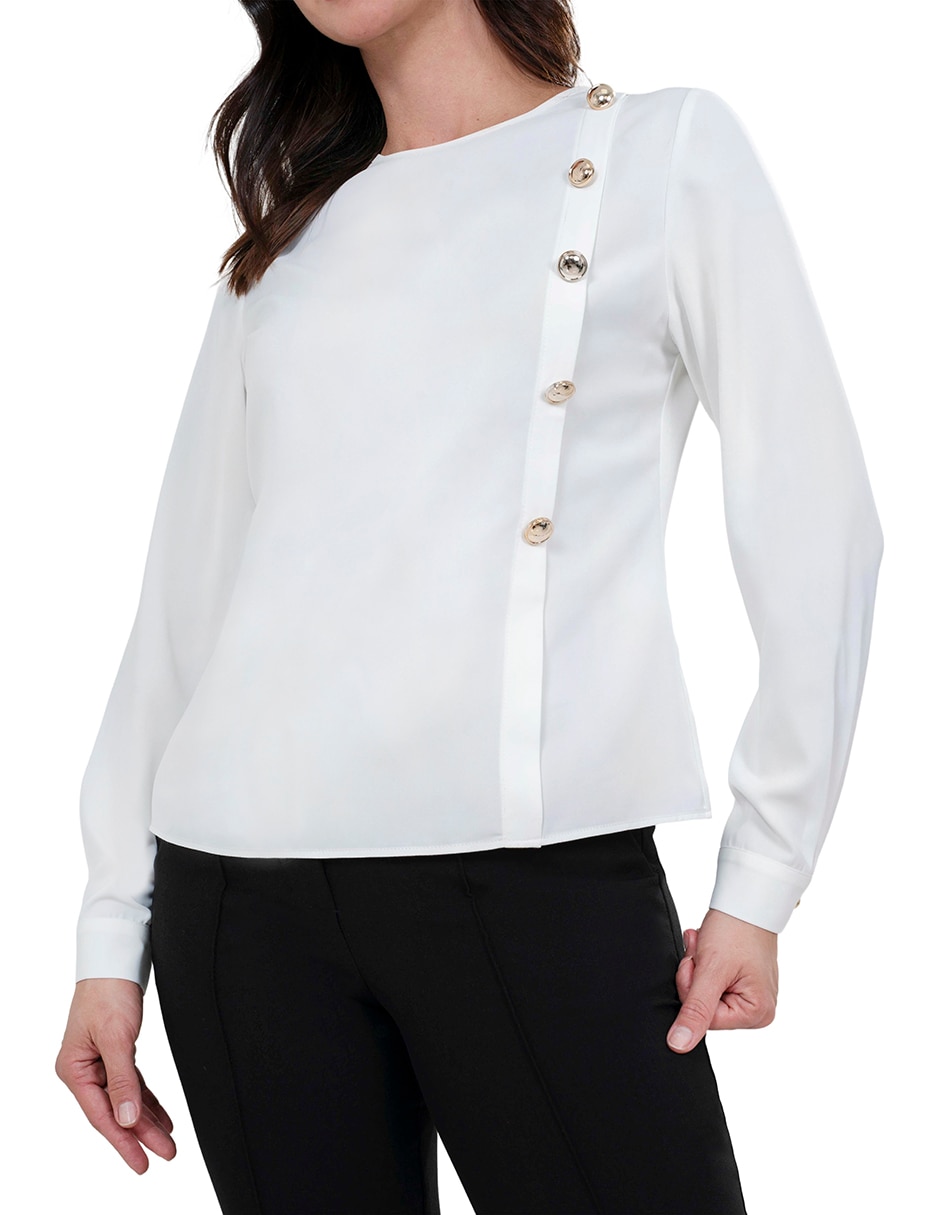 Blusa manga larga para mujer 4