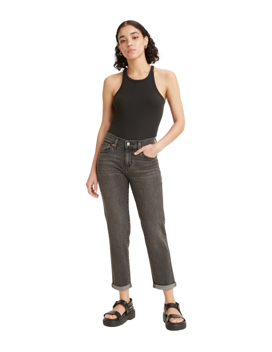 Jeans slim cintura media para mujer 3
