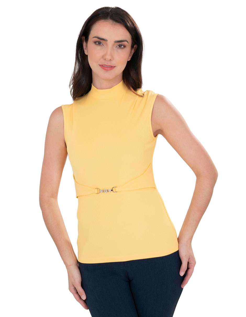Blusa sin manga para mujer