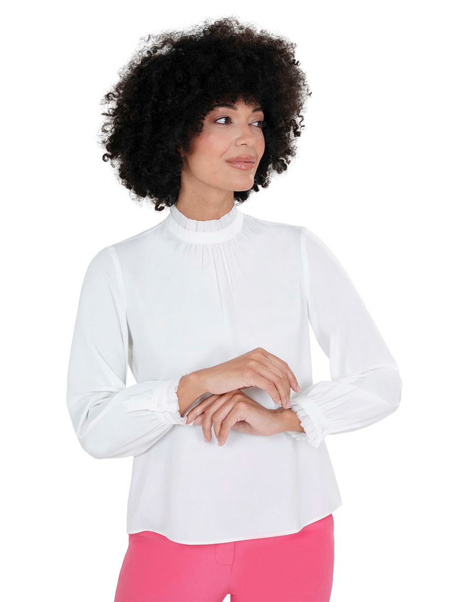 Blusa manga larga para mujer
