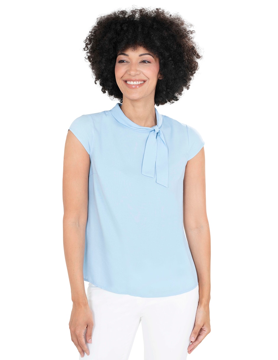 Blusa manga corta para mujer