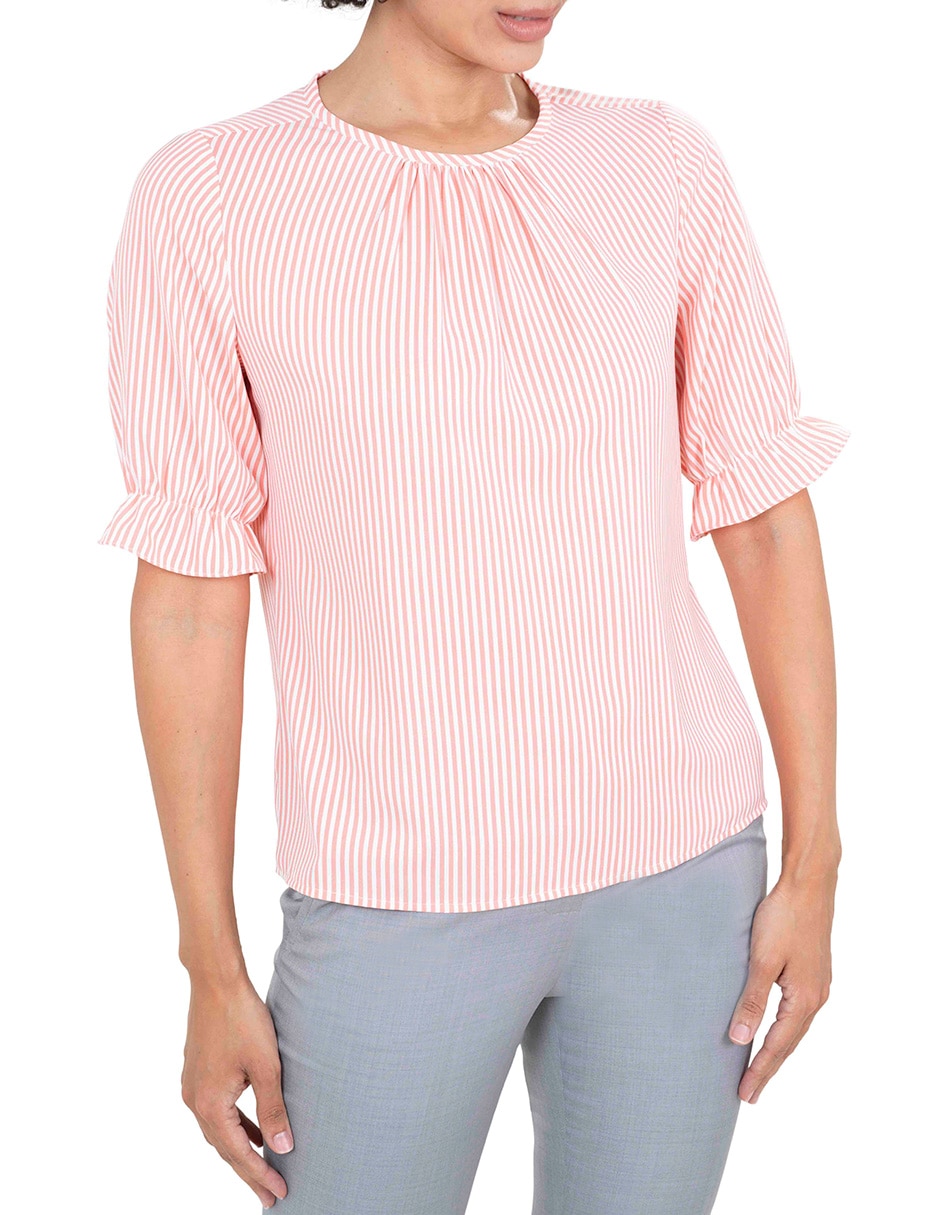 Blusa manga corta para mujer 4