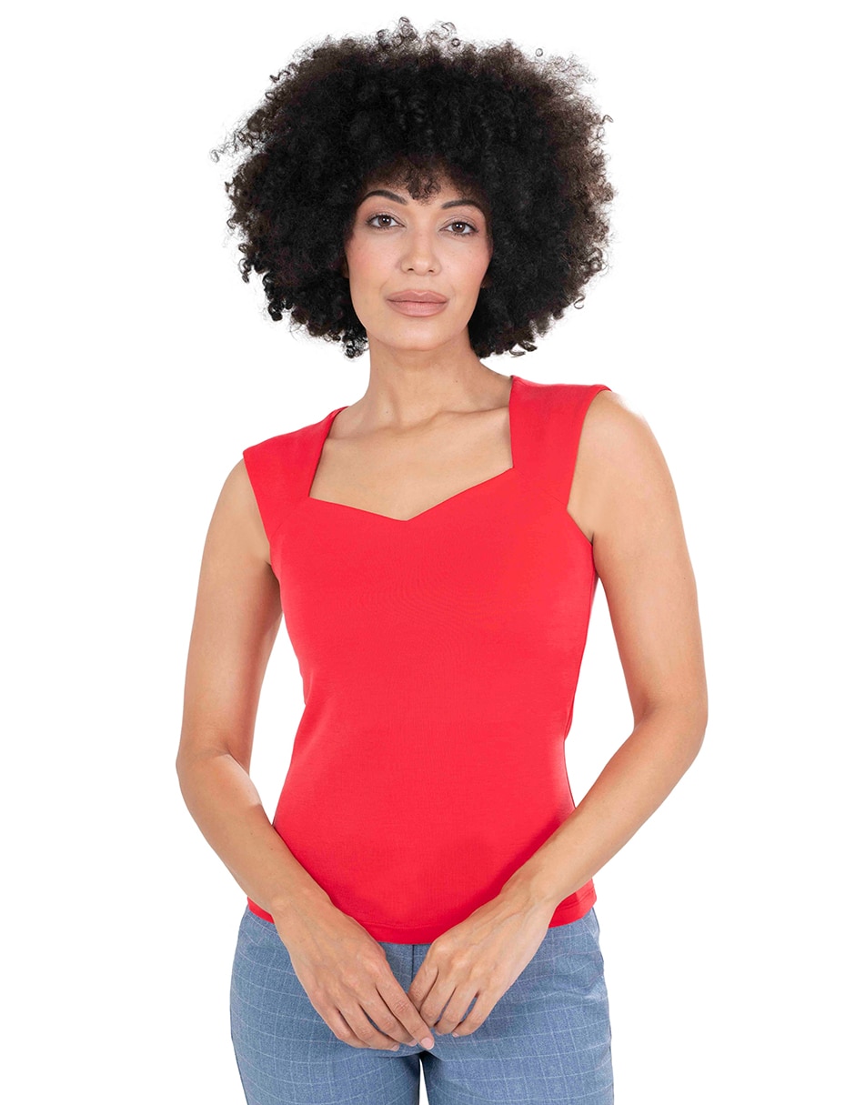 Blusa tirante ancho para mujer
