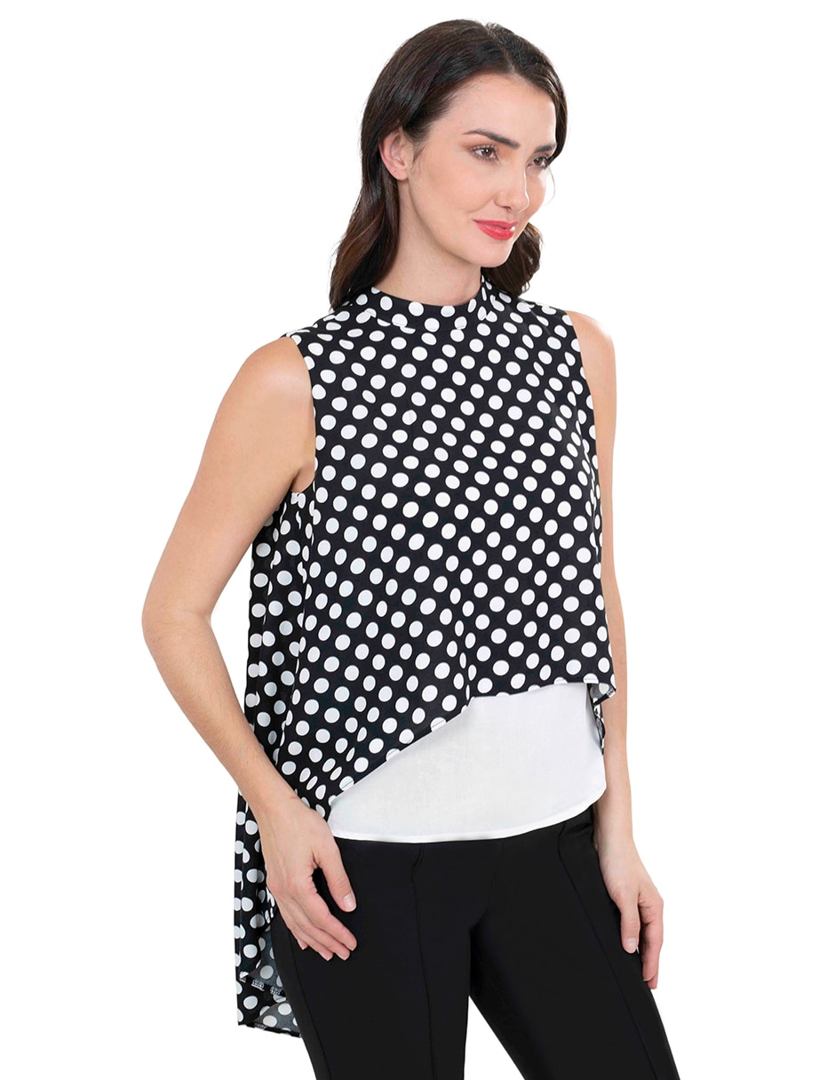 Blusa sin manga para mujer
