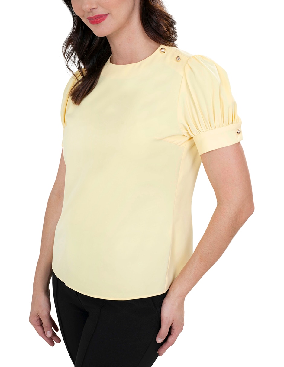 Blusa manga corta para mujer 4