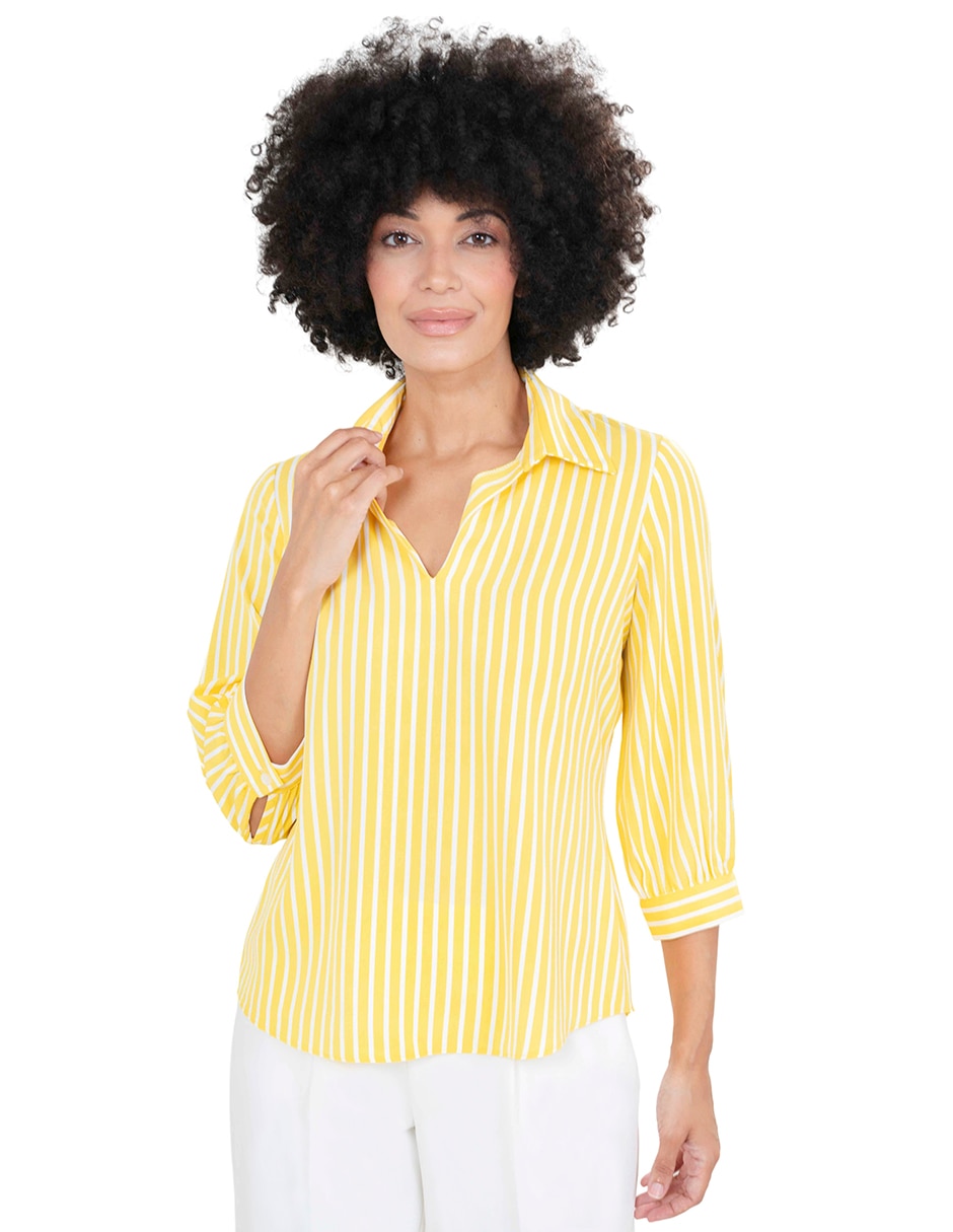 Blusa manga 3/4 para mujer