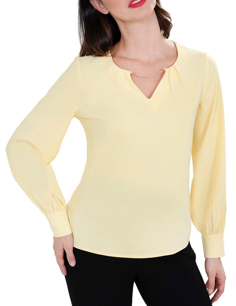 Blusa manga larga para mujer 4