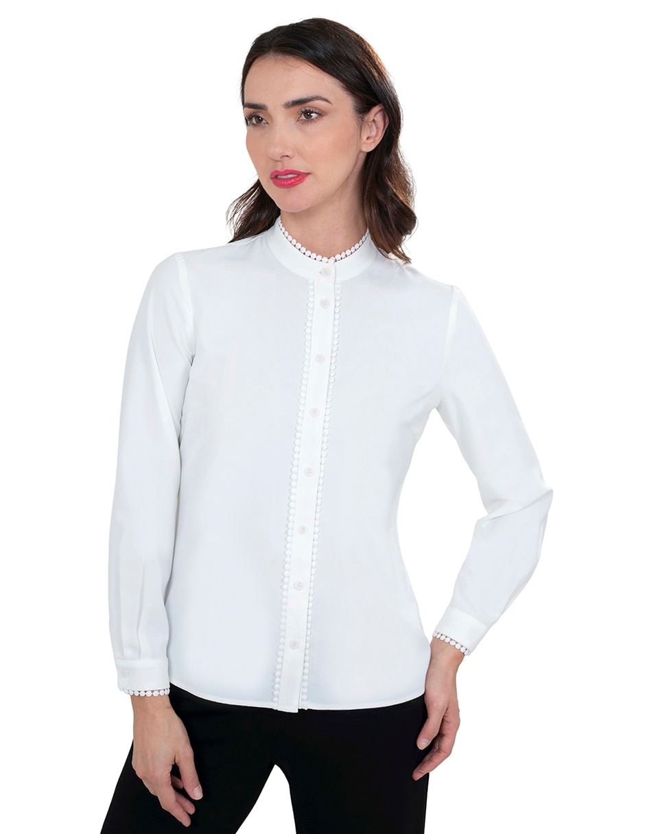 Blusa manga larga para mujer