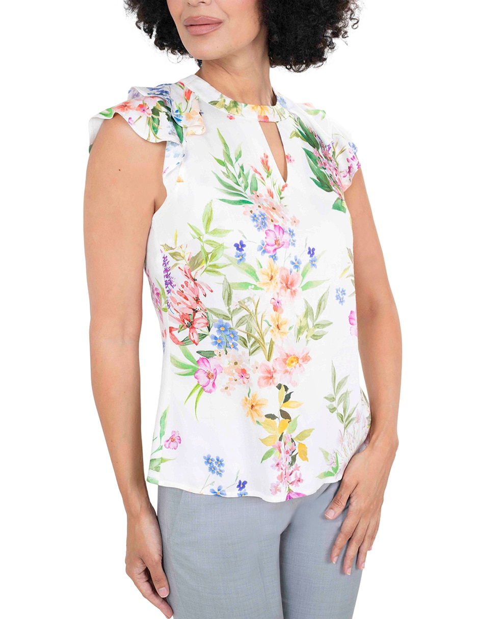 Blusa manga corta para mujer 4