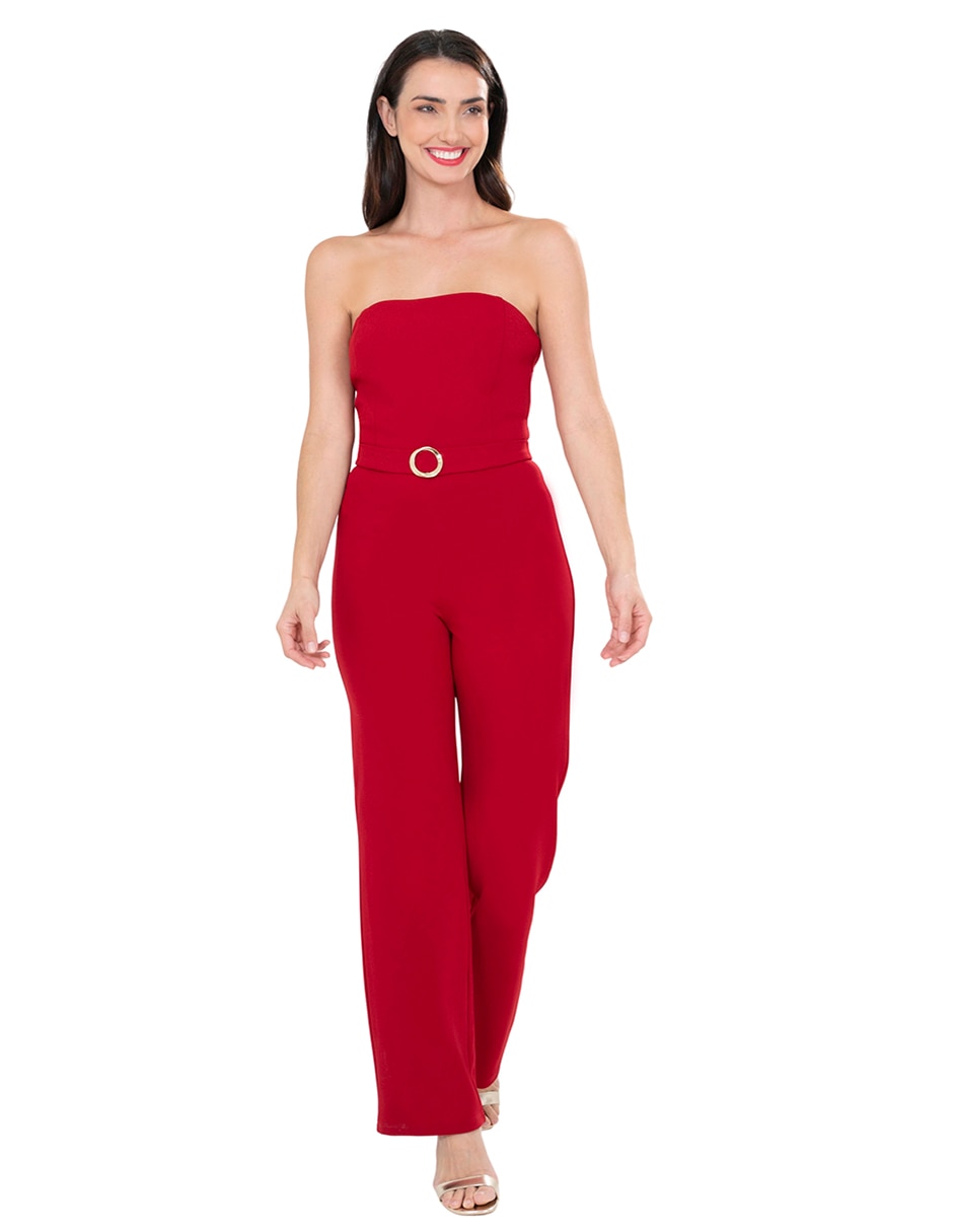 Jumpsuit estampado liso casual para mujer